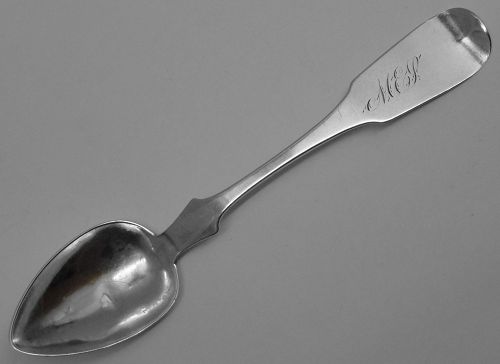 St. Louis, Missouri Coin Silver Spoon Marked J.SHAW&CO. (item #1437921)